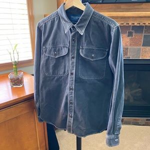 Dark gray casual button down
